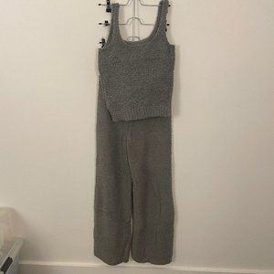 Skims Grey Cozy Knit - Tank & Pants